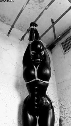 Suspended in latex'