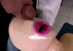 Protective mask allows semen to enter mouth, but not eyes'