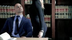 Blonde secretary get spanking by her boss'