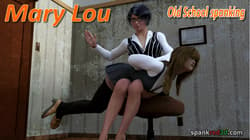 Naughty Mary Lou gets a good smacked bottom'